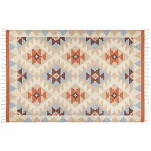 Cotton Kilim Area Rug 200 x 300 cm Multicolour DILIJAN