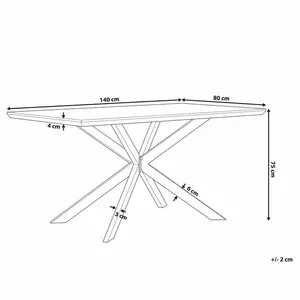 Swansea Dining Table Dark Wood