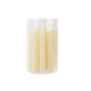 Cream Mini Dinner Candles Tub Of 22 Christmas Candle 10cm 1.4H Burn Time