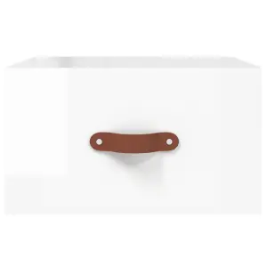 Berkfield Wall-mounted Bedside Cabinet High Gloss White 35x35x20 cm