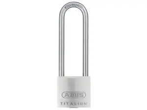 ABUS Mechanical 64TI/30mm TITALIUM™ Padlock 60mm Long Shackle Carded