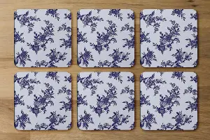 Roses Print On Polka Dots (Coaster) / Default Title