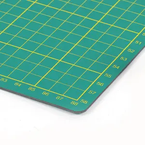 Professional Double Sided Non Slip Surface Board - With Grid Lines for Quilting Scrap Booking Fabric Sewing Paper Craft