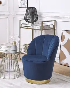 Armchair ALBY Velvet Dark Blue