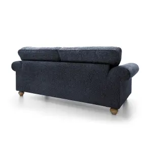 Ingrid 3 Seater Sofa in Dark Blue