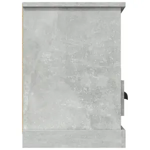 Berkfield TV Cabinet Concrete Grey 100x35x50 cm Engineered Wood