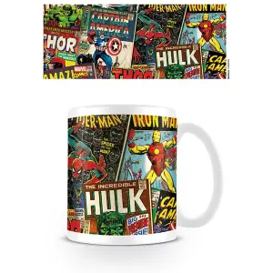 Marvel Retro Comic Cover Mug Multicoloured (One Size)