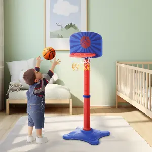 120-160cm Adjustable Kids Basketball Hoop with Basketball and Ball Pump