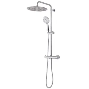 Cooke & Lewis Solani Chrome effect Thermostatic Mixer Shower