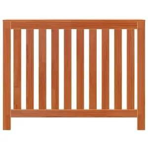 Radiator Cover Wax Brown 108.5x19x84 cm Solid Wood Pine