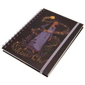 Wish Shine On A5 Notebook Black/Gold/Purple (One Size)