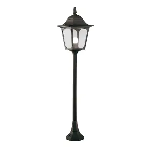 Elstead Chapel 1 Light Outdoor Post Lantern Black IP44, E27