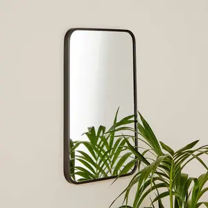 Squoval Wall Mirror Gold Black