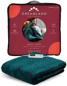 Dreamland Herringbone Throw - Emerald Green