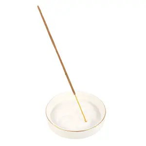 Something Different Moon Face Incense Holder White (One Size)