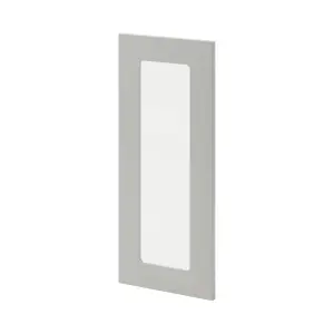 GoodHome Stevia Matt pewter grey Slab Glazed Cabinet door (W)300mm (H)715mm (T)18mm