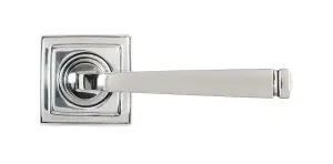 From The Anvil Polished Marine SS (316) Avon Round Lever on Rose Set (Square)