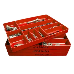 Ernst Tool Organiser Tray Red 10 Compartments 5010