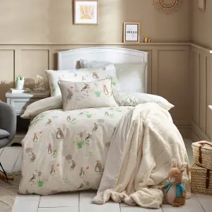 Peter Rabbit™ Classic Double Duvet Cover Set, Cotton, Natural