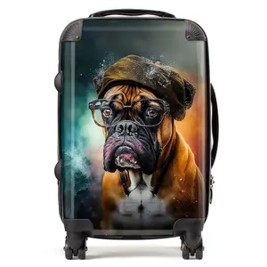 Boxer Dog Splashart Suitcase - Cabin