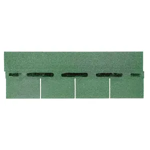 Roof Pro Green Square Roof shingle (L)1m (W)340mm, Pack of 16