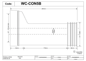 McAlpine WC-CON5B 20mm Offset Adjustable Length Rigid WC Connector