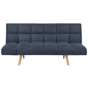 Beliani Retro Sofa Bed INGARO Navy Blue