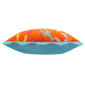 furn. Crustaceans Scalloped Polyester Filled Cushion