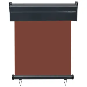 Berkfield Balcony Side Awning 60x250 cm Brown