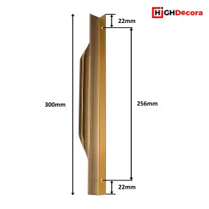 Small Profile Pull Handle for Furniture Wardrobe, Kitchen Cabinet, TV Unit, Drawer (1, Gold)