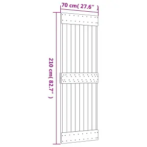 Berkfield Door NARVIK 70x210 cm Solid Wood Pine