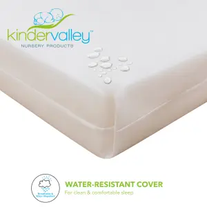 Kinder Valley Sydney Compact Cot White with Kinder Flow Mattress