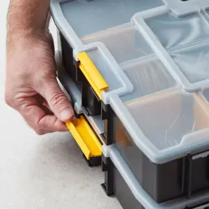 Stanley Sortmaster Black & yellow Tool organiser with 15 compartments