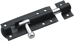 Dzina Steel Sliding Tower Door Bolt 75mm x 40mm (3 Inch) Black Pack of 1