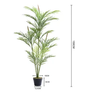 Artificial Plant House Plant Indoor Decorative Plant Palm Tree in Black Pot 150 cm