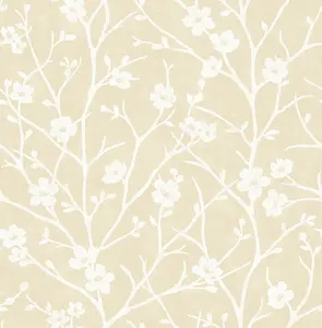 SK Filson Gold Floral Wallpaper