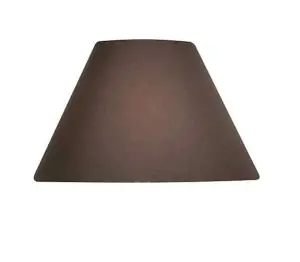 14" Luxury Cotton Textured Fabric Coolie Light Shade Purpose Table Floor Ceiling Practical & Eye Caring Lampshade Brown