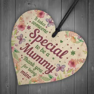 Red Ocean Mummy Birthday Gifts Mothers Day Gifts For Mum Wooden Heart Plaque Mum Gift From Daughter Son