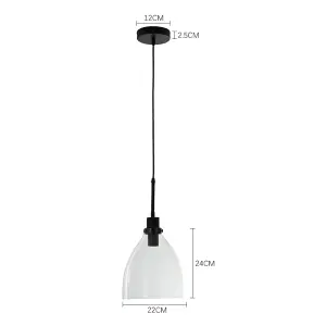 Modern Style Glass Single Light Pendant Light Ceiling Light