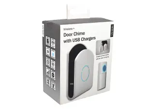 Uni-Com 98443GB+ W96001 Plug-in Door Chime with USB Charger UNC68556