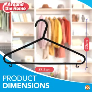 144pk Assorted Coat Hangers for Adult, Strong Coat Hangers for Clothes Heavy Duty Coat Hangers Plastic Coat Hangers Adult Clothes