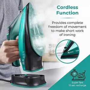 Tower Ceraglide Cordless Iron Teal