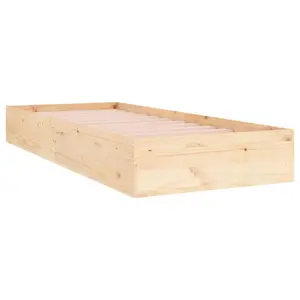 Berkfield Bed Frame Solid Wood 90x190 cm Single