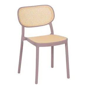 Vernia Stacking Side Chair (Set of 2) Purple