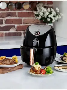 Rose Gold 1500W 4.3 Litre Manual Air Fryer