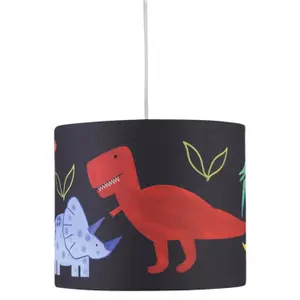 First Choice Lighting Set of 2 Dinosaur 25cm Light Shades