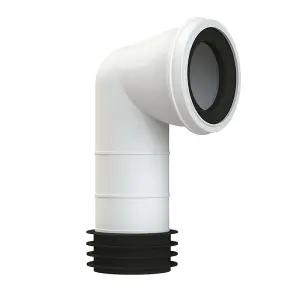 Viva Easi-Fit Toilet Pan Connector White/Black (One Size)