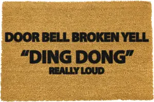 Yell Ding Dong Doormat - Regular 60x40cm