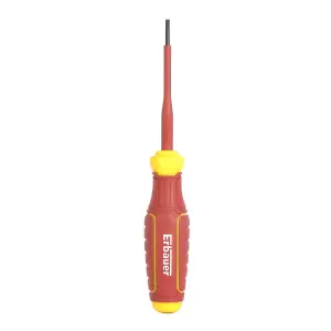 Erbauer Slotted VDE Screwdriver SL-2.5mm x 75mm