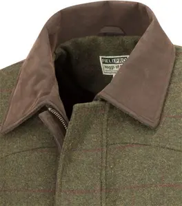 Hoggs Of Fife Tummel Tweed Field Coat, Olive Wine / Medium